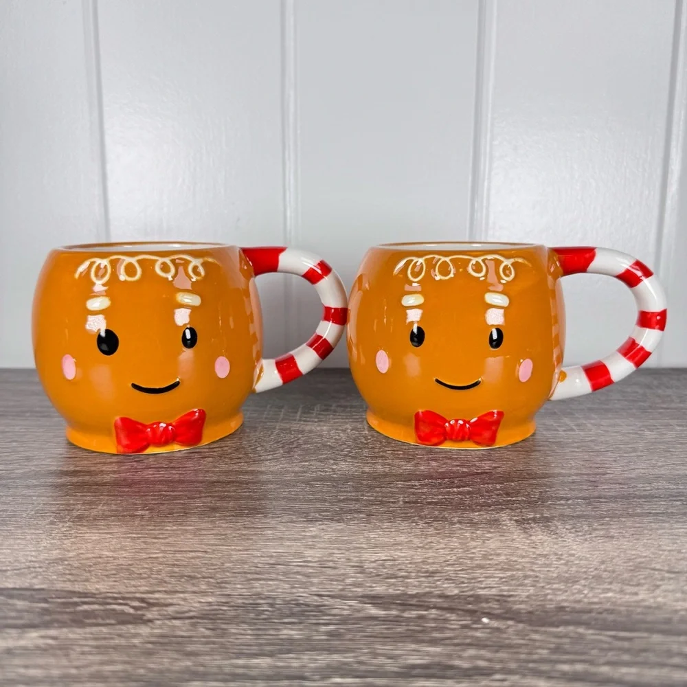 NEW Target Bullseye Playground Gingerbread Boy Christmas Mugs